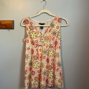 New York & Company Floral Tank Top